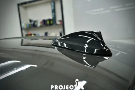 BMW M5 컴페티션 사이드미러, 카본 루프 PPF 보호필름 시공 by 부천 PPF 전문 프로젝트알 / 부천 원미구 상동