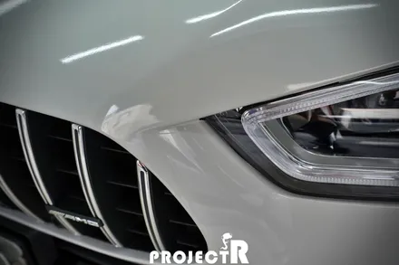 벤츠 GT43 AMG 전체 랩핑, 에이버리 유광 그레이 크레용 랩핑 by 부천 프로젝트알 / 부천 원미구 상동