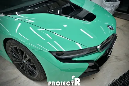 BMW i8 전체 랩핑, 에이버리 유광 에메랄드 그린 시공, 부천랩핑 프로젝트알 / 부천 원미구 상동