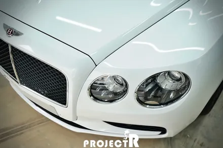 벤틀리 플라잉스퍼 전체랩핑, 에이버리 유광 화이트 자동차 래핑 in 프로젝트알 / 부천 원미구 상동