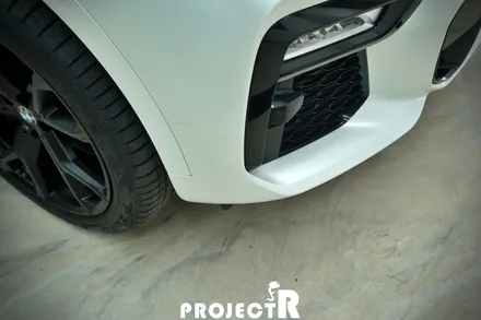 BMW X6 에이버리 사틴 화이트펄 전체 랩핑, 크롬죽이기 / 부천랩핑 프로젝트알 / 부천 원미구 상동