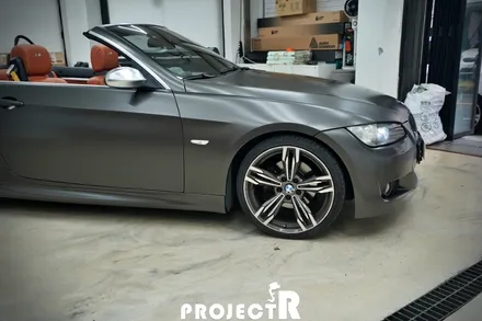 BMW 3시리즈 컨버터블 전체랩핑, 에이버리 사틴 바솔트 메탈릭 시공 in 부천랩핑 프로젝트알 / 부천 원미구 상동