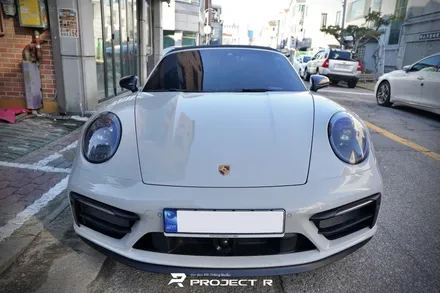 포르쉐 911 타르가 4 GTS 부분랩핑, 사이드미러 카본 포인트 랩핑, 부천 프로젝트알 / 부천 원미구 상동