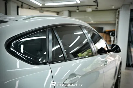 BMW X6 윈도우 몰딩 크롬죽이기, 유광블랙 부분 포인트 랩핑 시공 / 부천 프로젝트알 / 부천 원미구 상동
