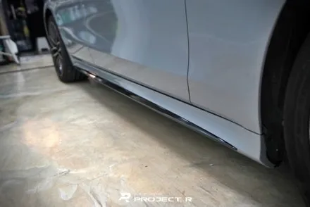 벤츠 S클래스 S400d 에이버리 락그레이 전체랩핑, 3M유광블랙 크롬 죽이기, 부천 프로젝트알 / 부천 원미구 상동