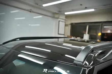 토레스 투톤 랩핑, 유광블랙 루프스킨, 무광블랙 스토리지박스 부분 랩핑, 부천 프로젝트알 / 부천 원미구 상동
