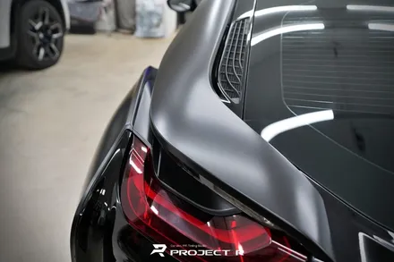 BMW i8 에이버리 사틴블랙 전체랩핑 시공, 부천 자동차랩핑 프로젝트알 / 부천 원미구 상동