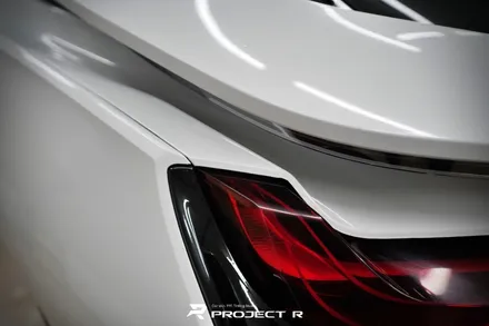 BMW i8 에이버리 유광 화이트펄 전체 랩핑, 부천 자동차랩핑 프로젝트알 / 부천 원미구 상동