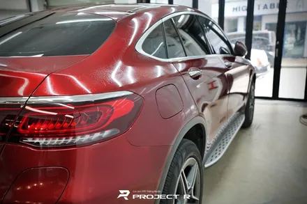 벤츠 GLC 300e 쿠페 전체 랩핑, 비닐프로그 고광택 루퍼스 레드, 부천랩핑 프로젝트알 / 부천 원미구 상동