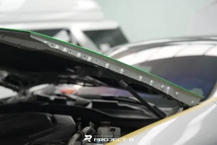 벤츠 SLK55 AMG 전체 랩핑, 오토벨벳 사틴 그린헬 시공, 부천 자동차랩핑 프로젝트R / 부천 원미구 상동