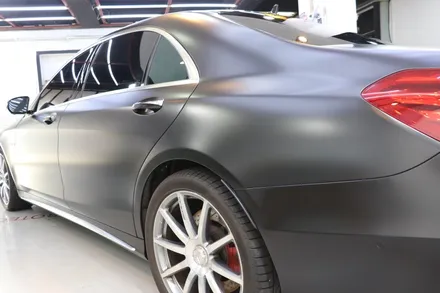 부천 랩핑전문점 벤츠 S63 AMG 전체랩핑 에이버리 사틴블랙 올래핑 후기~ / 부천 원미구 상동