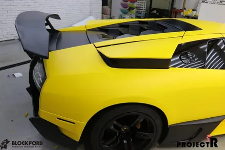 람보르기니 무르시엘라고 전체랩핑 3m1080 matte yellow 프로젝트알에서 시공받다 / 부천 원미구 상동