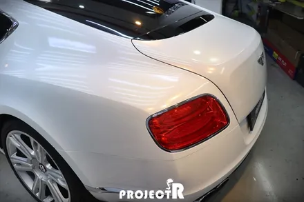 벤틀리 컨티넨탈 GT 3M1080 화이트골드스파클 전체 풀 랩핑 by 부천 상동 프로젝트R / 부천 원미구 상동