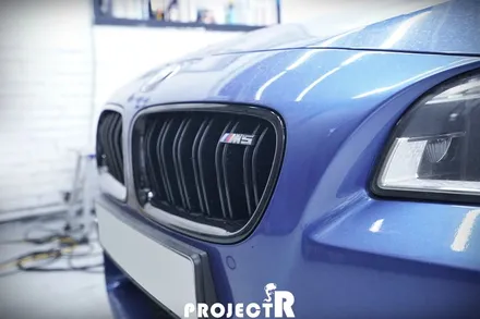 BMW M5 크롬 죽이기 부분 포인트 랩핑, 부천 상동 자동차 래핑 전문 프로젝트R / 부천 원미구 상동