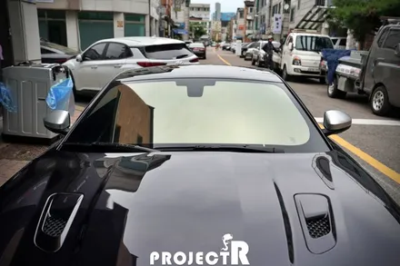 재규어 F타입 블락포디 열차단 썬팅 샴페인골드 프리미엄 윈도 틴팅 재시공기, 부천상동 썬팅 프로젝트알 / 부천 원미구 상동