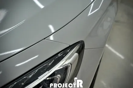 벤츠 S63 AMG 카브리올레 전체 랩핑, 에이버리 그레이 자동차 래핑 by 부천 프로젝트알 / 부천 원미구 상동