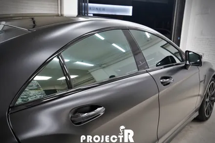 벤츠 CLS클래스 열차단 썬팅, CLS63 AMG 글라스틴트 선셋 윈도 틴팅 재시공기 by 부천 상동 썬팅 전문점 프로젝트알 / 부천 원미구 상동