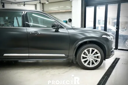 볼보 XC90 에이버리 사틴블랙 전체 랩핑, 부천 프로젝트알 / 부천 원미구 상동