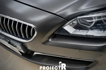BMW 6시리즈 640d 전체 랩핑, 에이버리 사틴 바솔트 메탈릭 시공, 부천 자동차 랩핑은 프로젝트알~ / 부천 원미구 상동