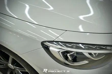 벤츠 S63 AMG 쿠페 에이버리 유광 그레이 전체 랩핑 시공, 부천 자동차랩핑 프로젝트알 / 부천 원미구 상동