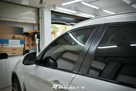 BMW X6 윈도우 몰딩 크롬죽이기, 유광블랙 부분 포인트 랩핑 시공 / 부천 프로젝트알 / 부천 원미구 상동