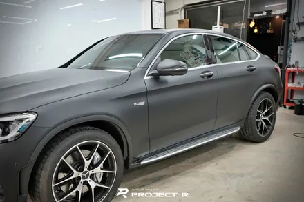 벤츠 GLC 43 AMG 에이버리 무광블랙 전체 랩핑 시공 후기, 부천 자동차랩핑 전문 프로젝트알 / 부천 원미구 상동