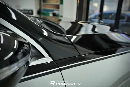 벤츠 마이바흐 GLS600 듀오톤 투톤랩핑, 상단 3M2080 유광블랙 시공, 부천랩핑 프로젝트알 / 부천 원미구 상동