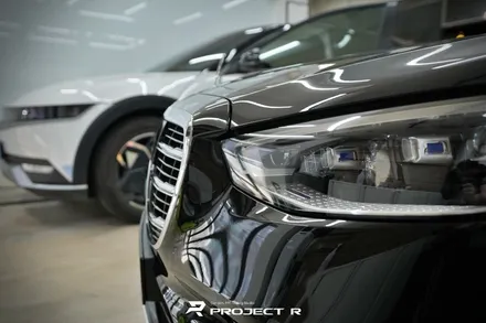 벤츠 S클래스 S350d 앞범퍼 사고수리 울트라핏 PPF 재시공, 부천 프로젝트알 / 부천 원미구 상동
