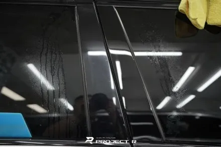 레인지로버 벨라 유광 화이트 고광택 전체랩핑, 필러 블랙PPF 시공, 부천 프로젝트알 / 부천 원미구 상동
