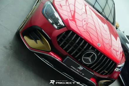 벤츠 GLE 400e 부천 랩핑 전문점에서 아이언맨 컵셉 전체 랩핑 시공 / 부천 원미구 상동