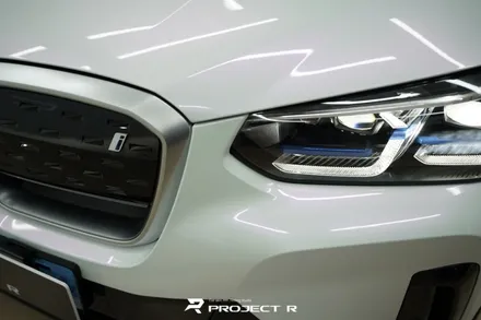 BMW iX3 전체 랩핑 비닐프로그 고광택 글로시 화이트 퍼플 시공 / 프로젝트알 / 부천 원미구 상동