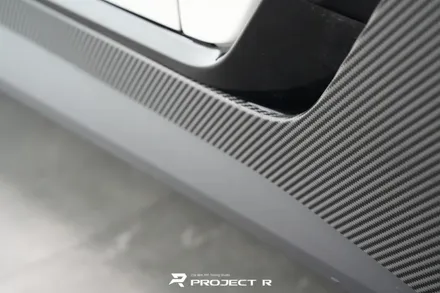 BMW i4 사이드스텝 3M 카본 부분 포인트 랩핑, 부천 프로젝트R / 부천 원미구 상동
