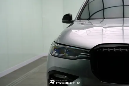 BMW X7 40d 전체 랩핑 비닐프로그 실버 메탈릭 시공, 부천 프로젝트알 / 부천 원미구 상동