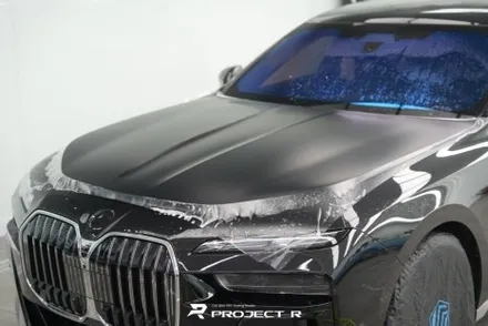 부천PPF 프로젝트알, BMW 7시리즈 740i 무광 전체PPF 울트라핏 레트로 매트 시공 / 부천 원미구 상동