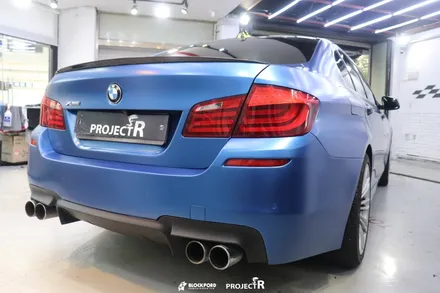 부천랩핑전문점 bmw520d 에이버리 사틴다크블루 전체랩핑 후기 / 부천 원미구 상동