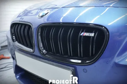 BMW M5 크롬 죽이기 부분 포인트 랩핑, 부천 상동 자동차 래핑 전문 프로젝트R / 부천 원미구 상동