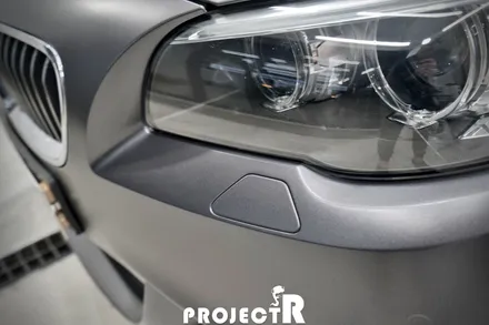 BMW 5시리즈 528i 에이버리 사틴그레이 전체 랩핑, 부천 자동차 래핑 전문 프로젝트R / 부천 원미구 상동