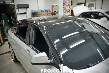 BMW 7시리즈 루프스킨, 필러 라인 블랙 유광 부분 포인트 랩핑 by 프로젝트R / 부천 원미구 상동