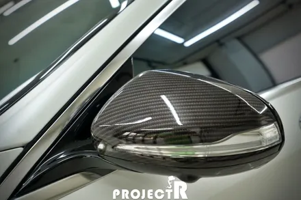 벤츠 S63 AMG 전체 랩핑, 에이버리 사틴 화이트펄 드레스업 래핑 by 프로젝트알 / 부천 원미구 상동