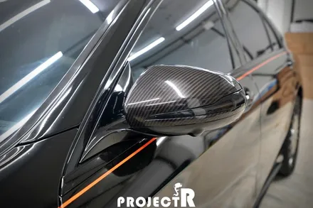 벤츠 S63 AMG 전체 랩핑, 에이버리 유광블랙 시공기, 부천 자동차 래핑 전문 프로젝트R / 부천 원미구 상동