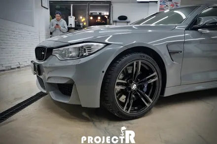 BMW M4 컨버터블 3M2080 유광 스톰 그레이 전체랩핑, 크롬죽이기 시공 / 부천랩핑 프로젝트알 / 부천 원미구 상동