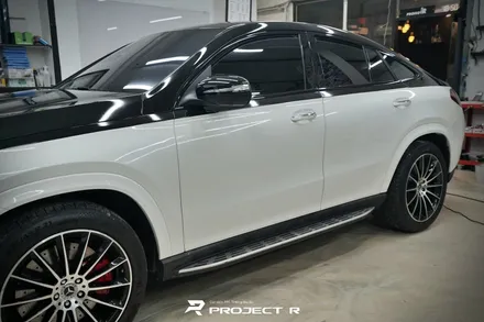 벤츠 GLE 400d 투톤랩핑, 상판 3M2080 유광블랙 부분 랩핑 시공, 부천 프로젝트알 / 부천 원미구 상동