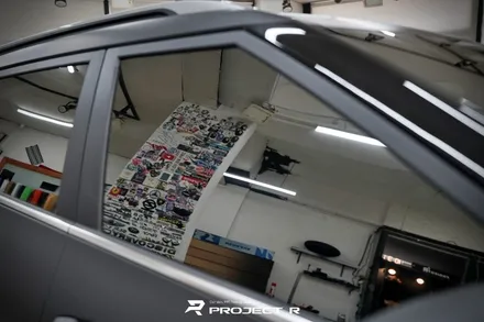 기아 스토닉 전체 랩핑, 에이버리 무광 블랙 자동차 랩핑 시공 후기 / 부천 프로젝트R / 부천 원미구 상동