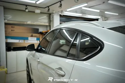 BMW X6 윈도우 몰딩 크롬죽이기, 유광블랙 부분 포인트 랩핑 시공 / 부천 프로젝트알 / 부천 원미구 상동