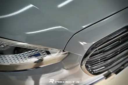 벤츠 S클래스 S400d 에이버리 락그레이 전체랩핑, 3M유광블랙 크롬 죽이기, 부천 프로젝트알 / 부천 원미구 상동