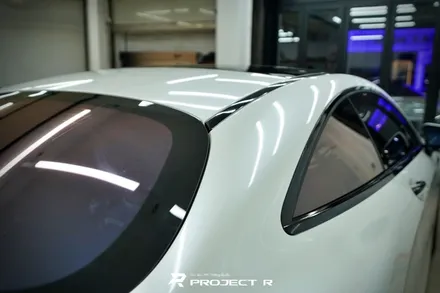 벤츠 S63 AMG 쿠페 에이버리 화이트펄 전체랩핑, 크롬죽이기 시공, 부천랩핑 프로젝트알 / 부천 원미구 상동
