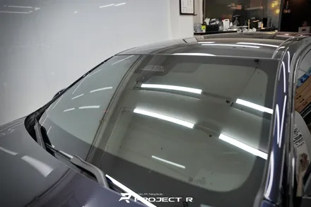 BMW 5시리즈 530i 전면 열차단 썬팅, 글라스틴트 선셋 윈도 틴팅 부천 프로젝트알 / 부천 원미구 상동