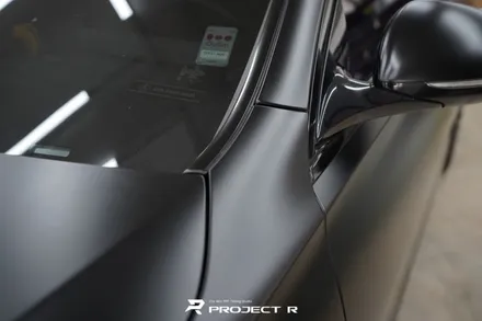 벤츠 S클래스 S500 비닐프로그 매트블랙 전체 랩핑 재시공, 부천 자동차래핑 프로젝트알 / 부천 원미구 상동