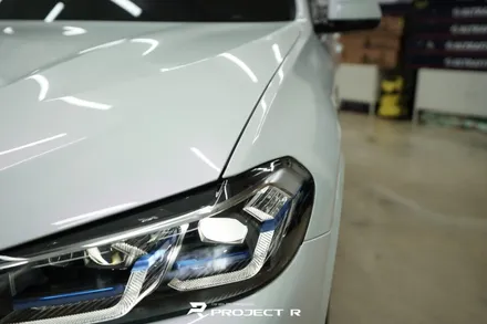 BMW iX3 전체 랩핑 비닐프로그 고광택 글로시 화이트 퍼플 시공 / 프로젝트알 / 부천 원미구 상동