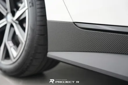 BMW i4 사이드스텝 3M 카본 부분 포인트 랩핑, 부천 프로젝트R / 부천 원미구 상동